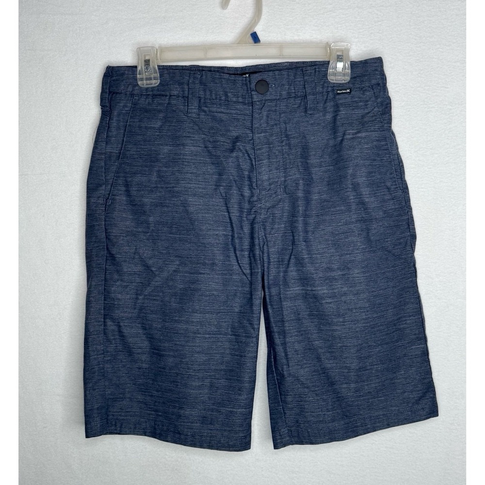 Hurley Hybrid Walk Shorts Men's 30 Blue Heather Dri Fit Stretch Performance EUC